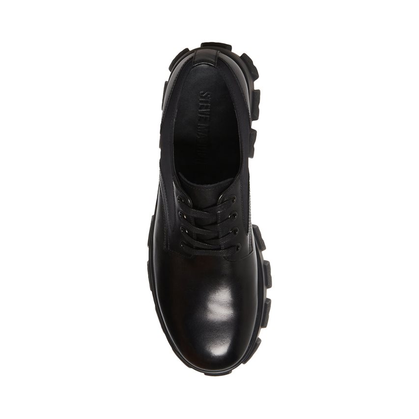 Zapatos Plataforma Steve Madden Cesare Cuero Hombre Negras | ES SXS430